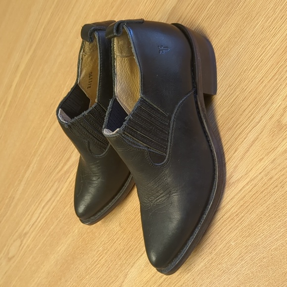 Frye Billy Shootie Western Ankle Boots Black Size 6 - Picture 1 of 6
